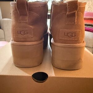 UGG Chestnut Classic Ultra Mini Platform 10
